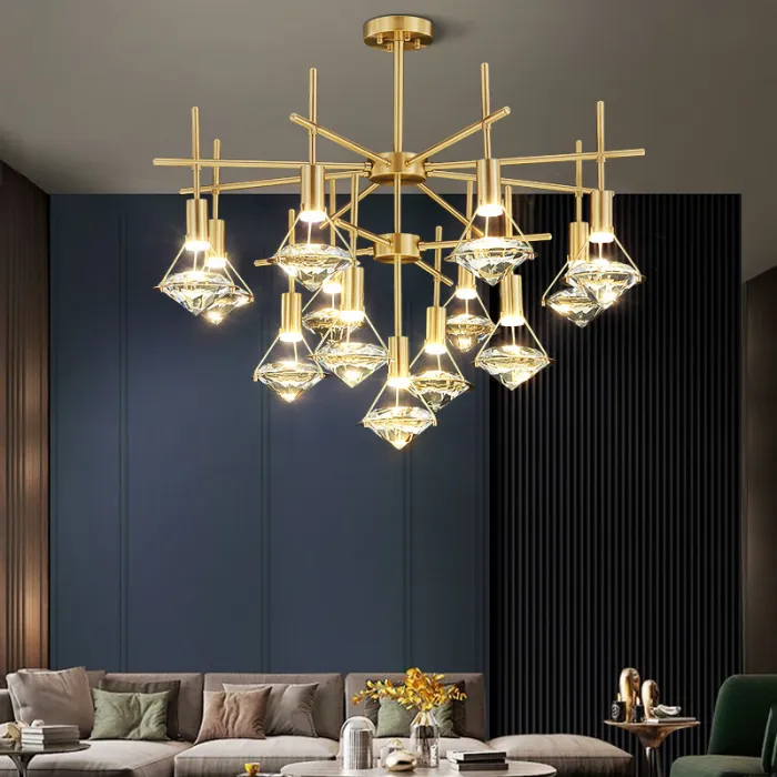 Потолочная люстра GLASGOW CH L9 от ImperiumLoft