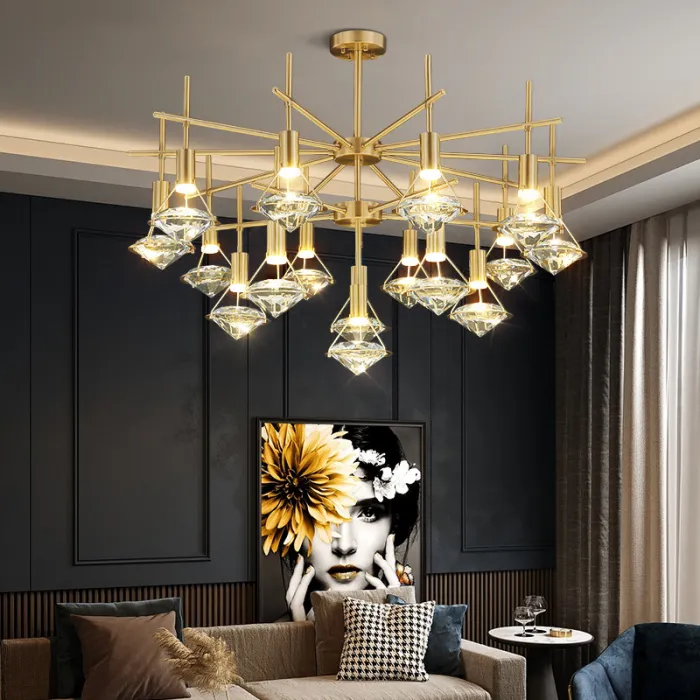 Потолочная люстра GLASGOW CH L9 от ImperiumLoft
