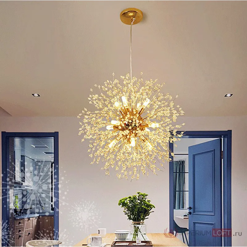 Подвесная люстра ROSALIA D60 Gold от ImperiumLoft
