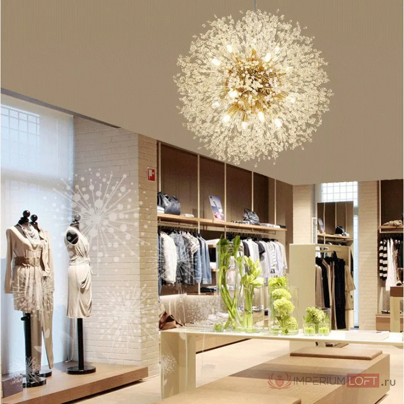 Подвесная люстра ROSALIA D60 Gold от ImperiumLoft