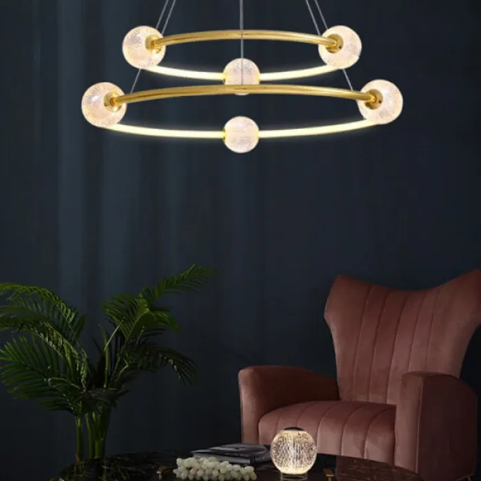 Подвесная люстра STORMS CH D68 Chrome от ImperiumLoft