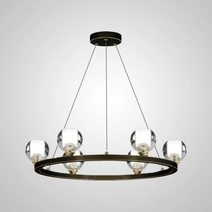 Подвесная люстра ILIANA CH D60 Brass Black от ImperiumLoft