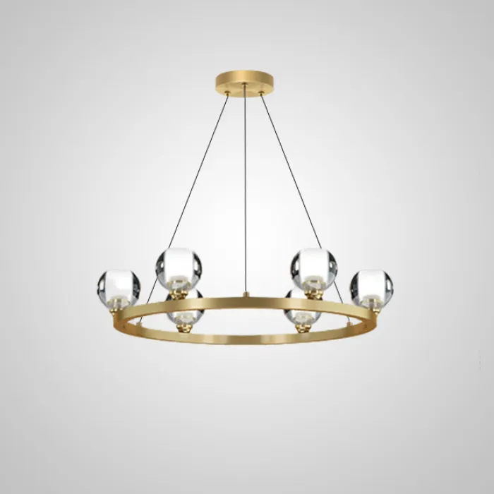 Подвесная люстра ILIANA CH D60 Brass Black от ImperiumLoft