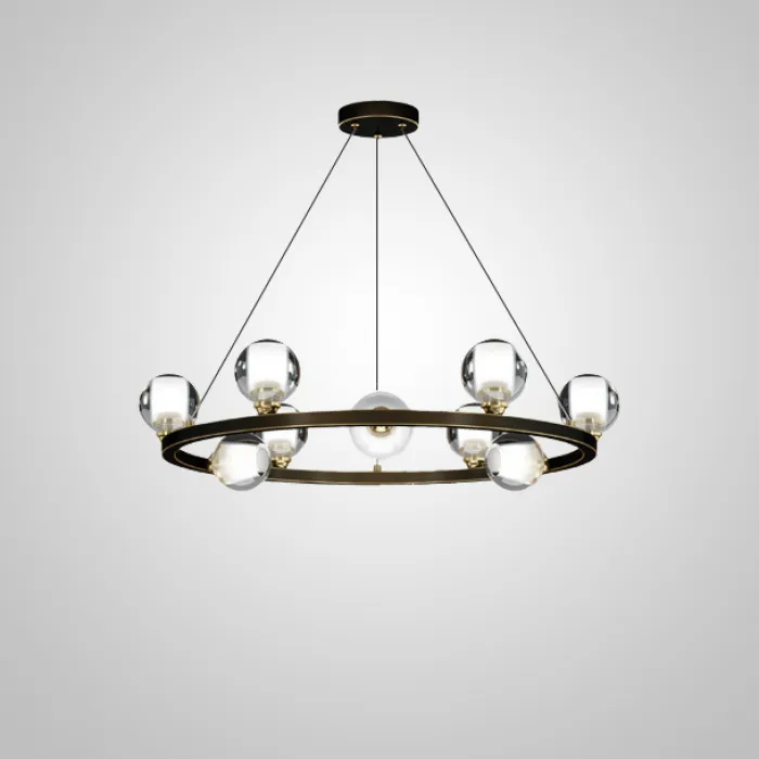 Подвесная люстра ILIANA CH D60 Brass Black от ImperiumLoft