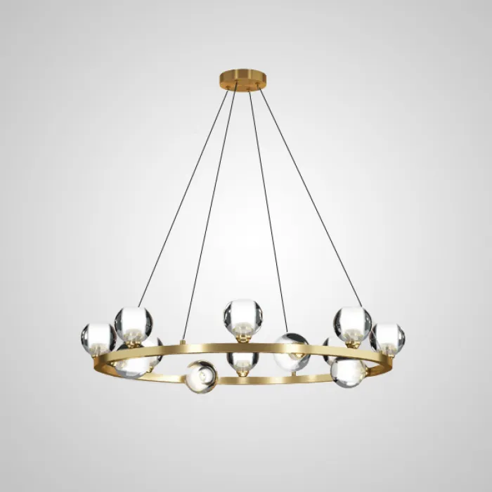 Подвесная люстра ILIANA CH D60 Brass Black от ImperiumLoft