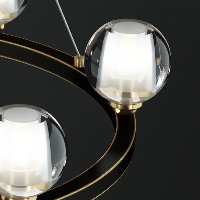Подвесная люстра ILIANA CH D60 Brass Black от ImperiumLoft
