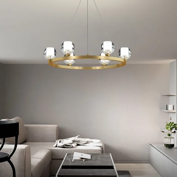 Подвесная люстра ILIANA CH D60 Brass Black от ImperiumLoft