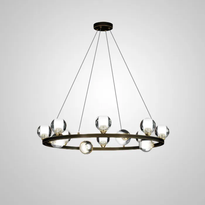 Подвесная люстра ILIANA CH D60 Brass Black от ImperiumLoft