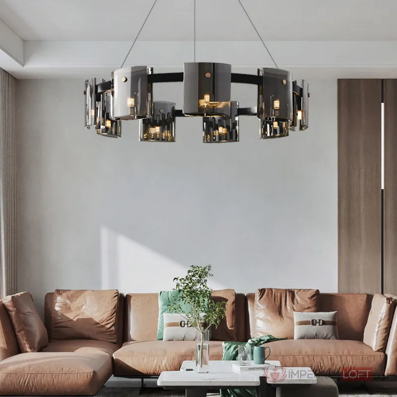 Подвесная люстра JANICE D60 Black Grey от ImperiumLoft