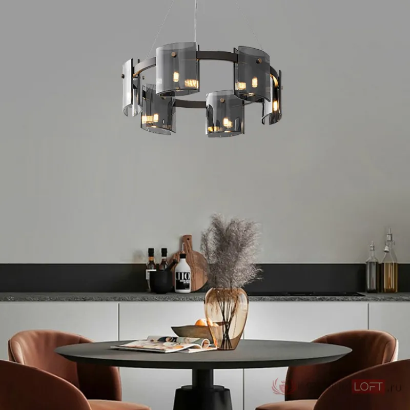 Подвесная люстра JANICE D60 Black Grey от ImperiumLoft