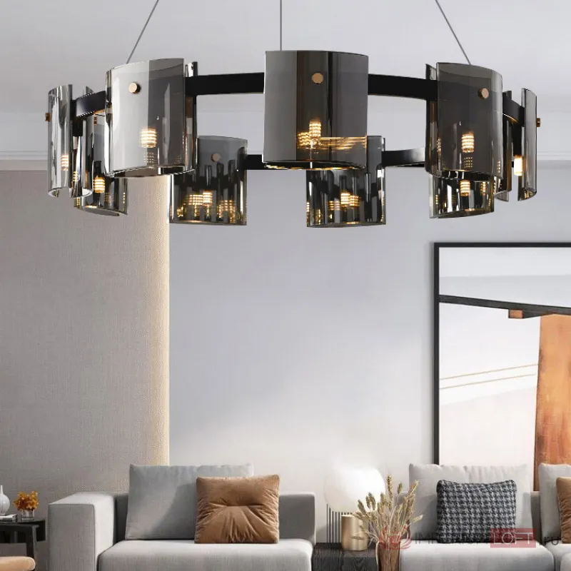 Подвесная люстра JANICE D60 Black Grey от ImperiumLoft