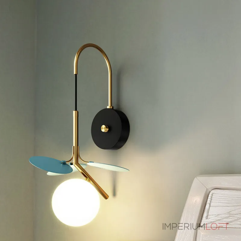 Настенный светильник Light of MATISSE BLUE W от ImperiumLoft