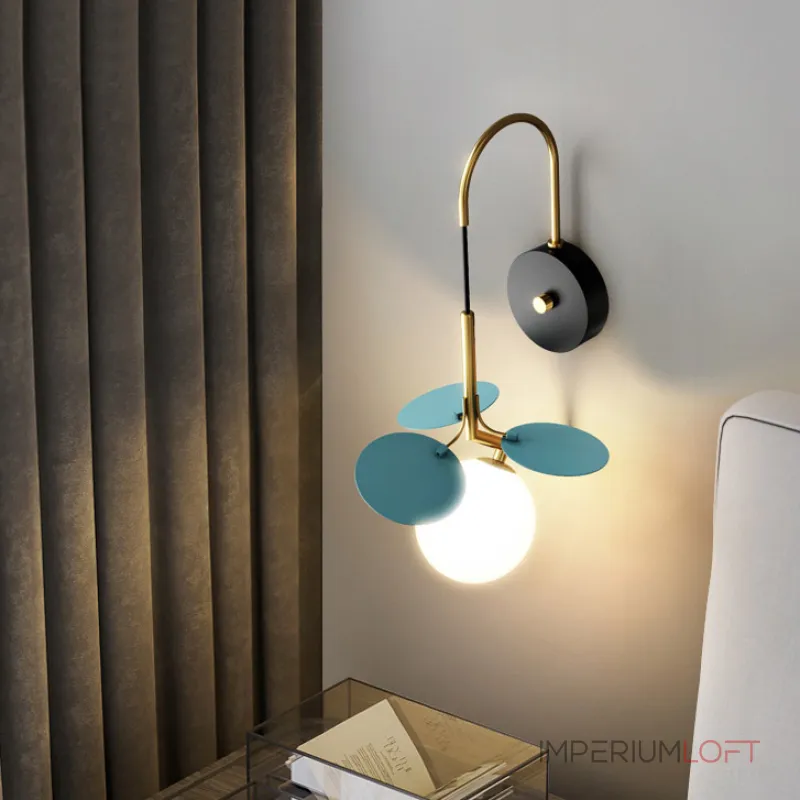 Настенный светильник Light of MATISSE BLUE W от ImperiumLoft