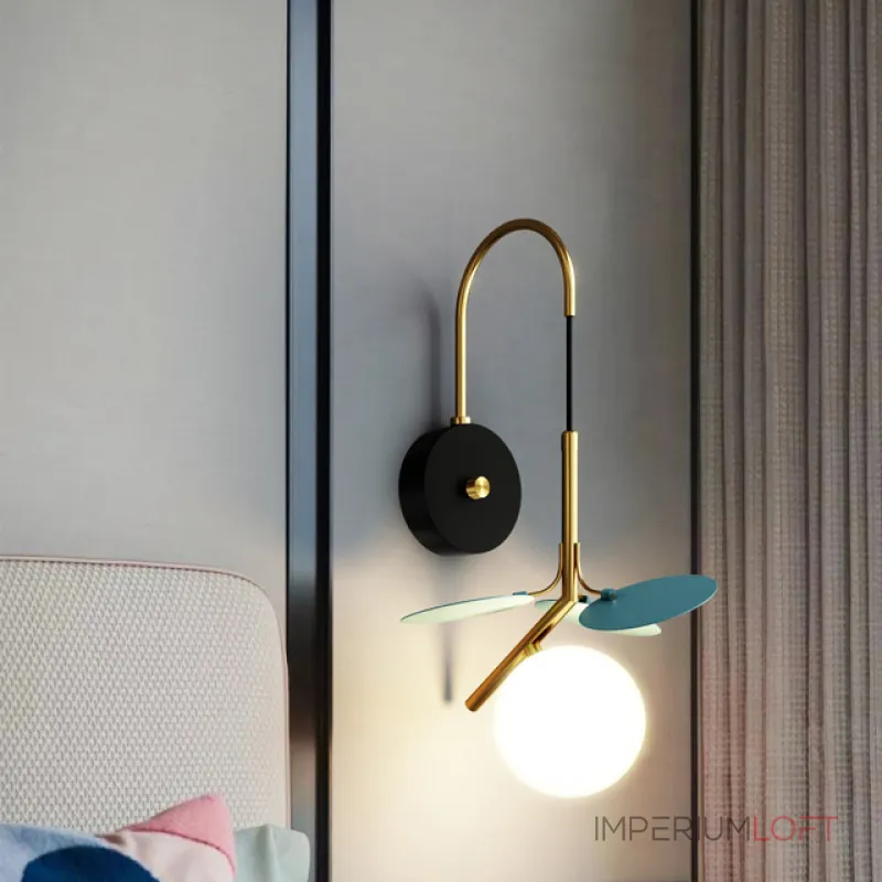 Настенный светильник Light of MATISSE BLUE W от ImperiumLoft