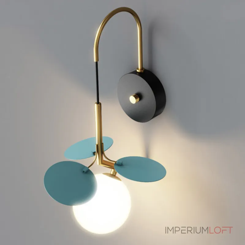 Настенный светильник Light of MATISSE BLUE W от ImperiumLoft