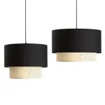 Подвесной светильник Ottar Wicker Black lampshade