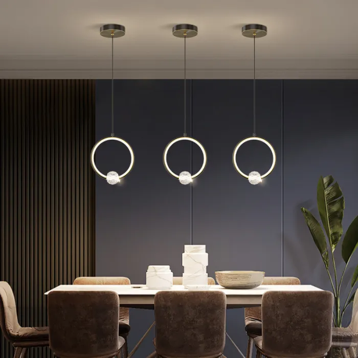 Подвесной светильник LUANA 1 2К black 3000К от ImperiumLoft