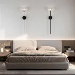 Бра RH Boule de Cristal Long Sconce Black с фактурным стеклянным плафоном