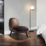 Торшер FlexIC Lights Family Michael Anastassiades Black  со стеклянным плафоном в форме шара