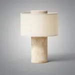 Настольная лампа Travertine Pillar на аккумуляторной батарее от Vinsa