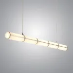 Подвесной светильник Roll and Hill Endless Straight Brass L210 с акриловым плафоном