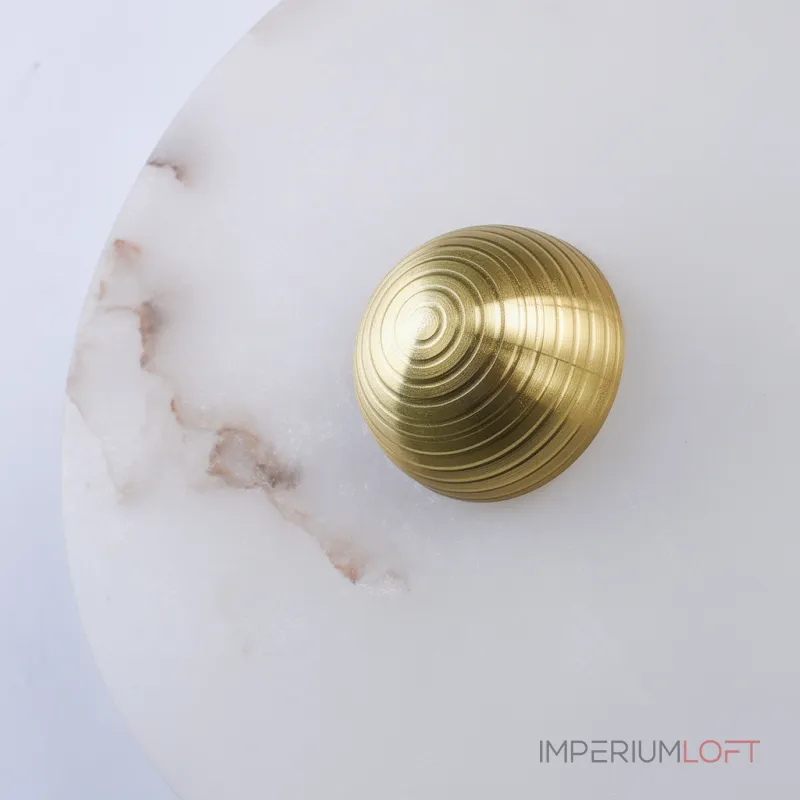 Светодиодный настенный светильник LEIA Marble D28 с плафоном из мрамора
