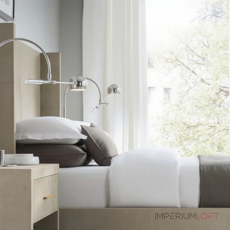 Бра Restoration Hardware ORBITER II Wall lamp Chrome с поворотным плафоном Бра Restoration Hardware ORBITER II Wall lamp Chrome с поворотным плафоном