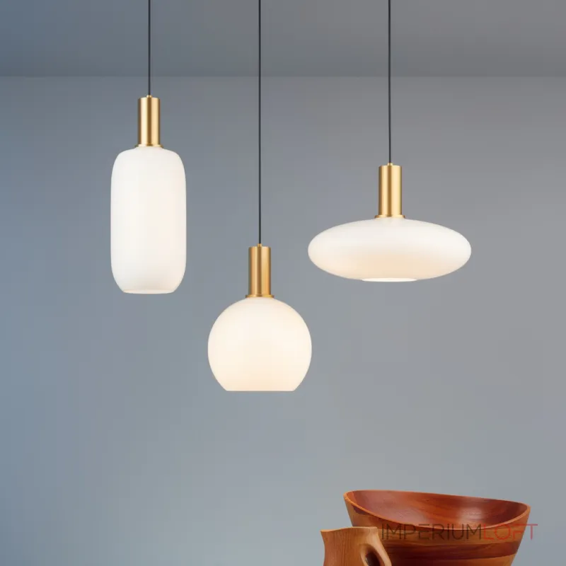 Подвесной светильник Ferm Living Opal Lamp A со стеклянными плафонами Подвесной светильник Ferm Living Opal Lamp A со стеклянными плафонами