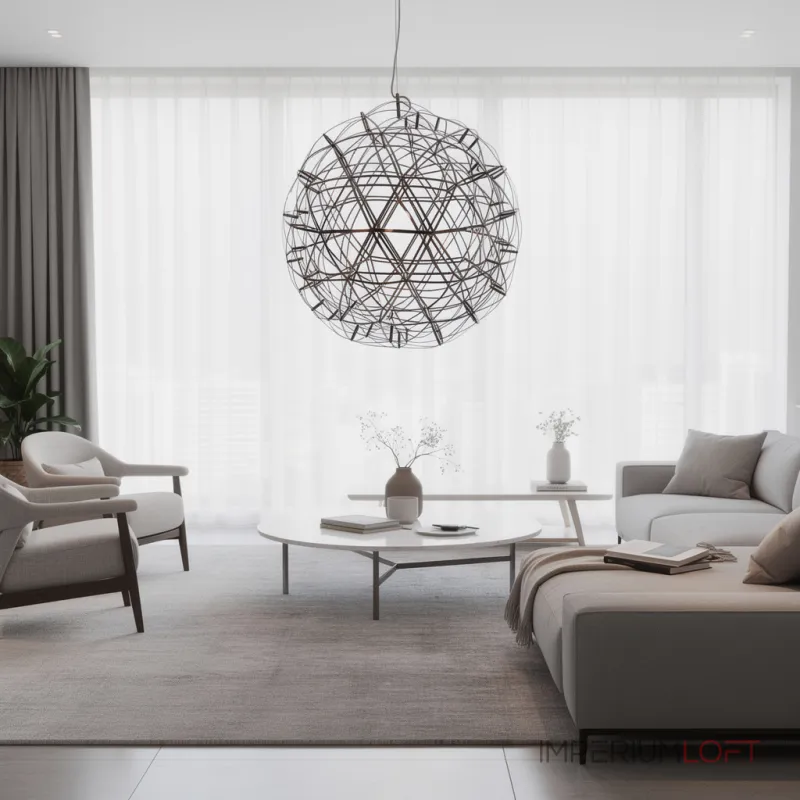 Люстра Mi Raimond Lamp D80 с ажурным плафоном
