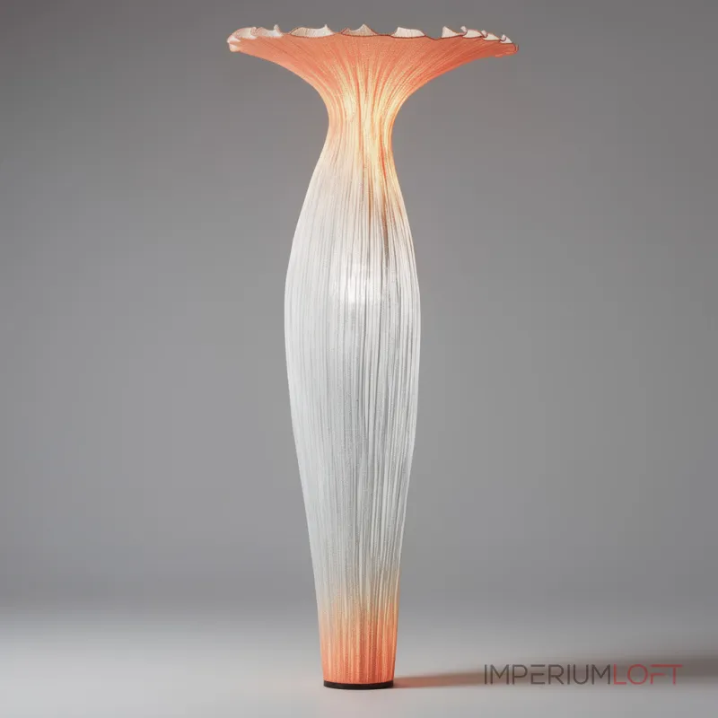 Торшер Aqua Creations Morning Glory H180 Orange с изящным текстильным плафоном Торшер Aqua Creations Morning Glory H180 Orange с изящным текстильным плафоном