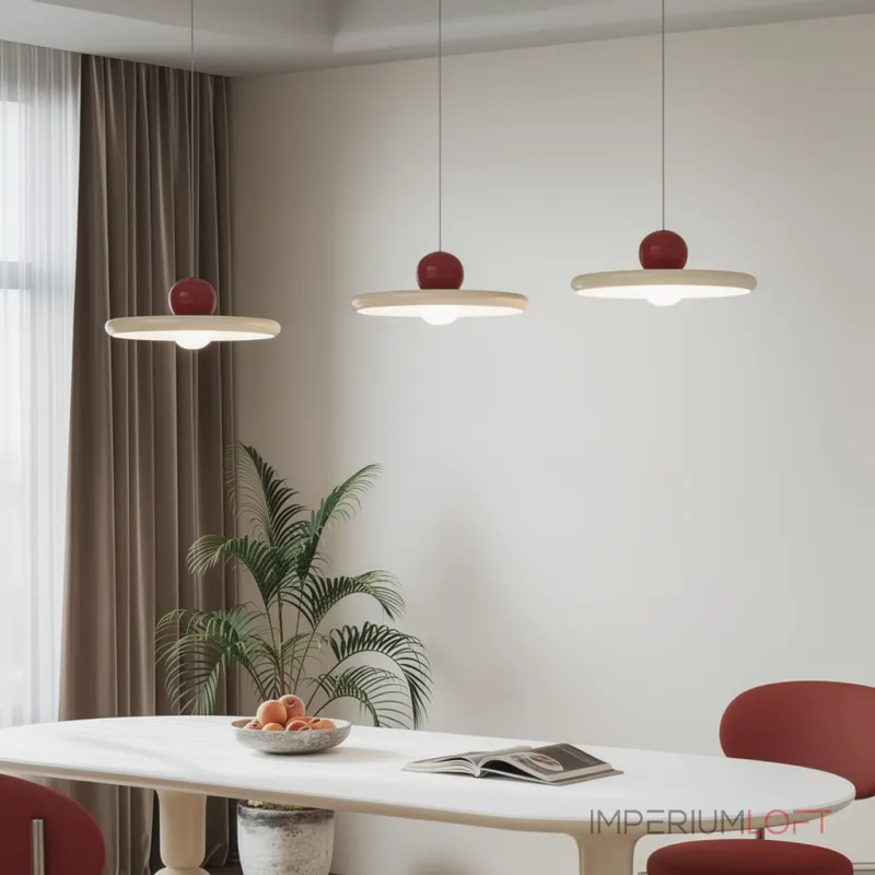 Подвесной светильник Amit Area Beige с оригинальным плафоном от Vinsa