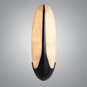 Настенный светильник Vesica Black Искусственный мрамор