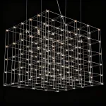 Подвесная люстра Quasar Cosmos Square LED pendant light 300/300/300 геометрической формы