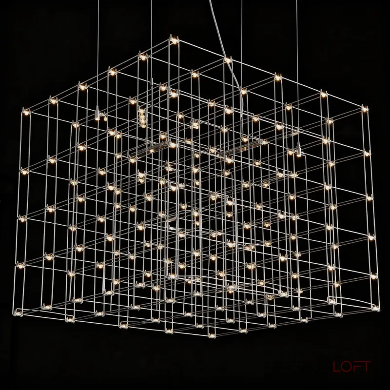 Подвесная люстра Quasar Cosmos Square LED pendant light 300/300/300 геометрической формы Подвесная люстра Quasar Cosmos Square LED pendant light 300/300/300 геометрической формы