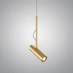 Подвесной светильник UNA Gold с поворотным плафоном и направленным светом