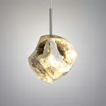 Подвесной светильник Ice Light D15 Silver с природной фактурой от VINSA
