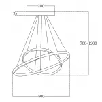 Подвесной светильник Escada EULER 10228/2LED
