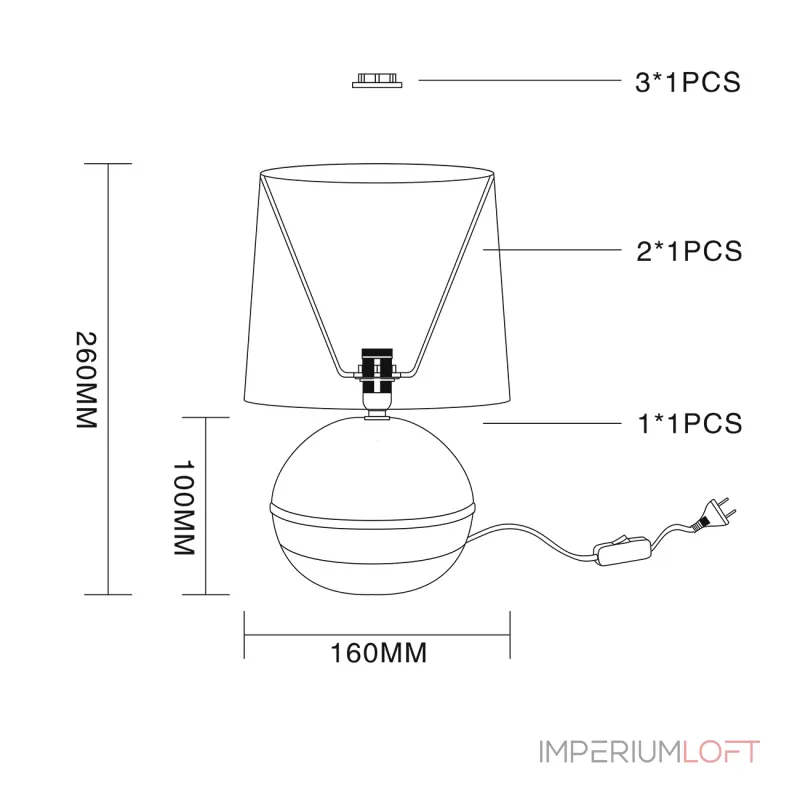 Escada 10169/L E14*40W Beige от ImperiumLoft Escada 10169/L E14*40W Beige от ImperiumLoft