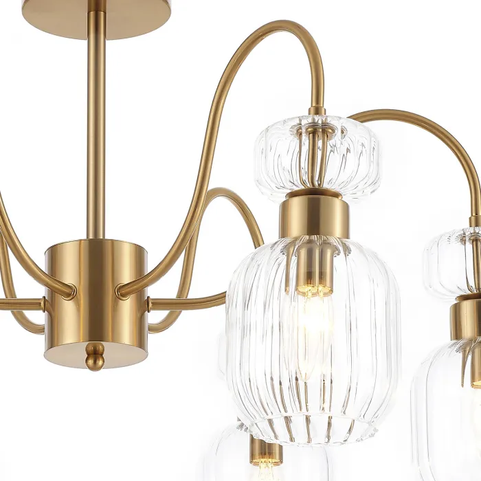Escada 1141/6PL E14*60W Antigue copper/Clear от ImperiumLoft