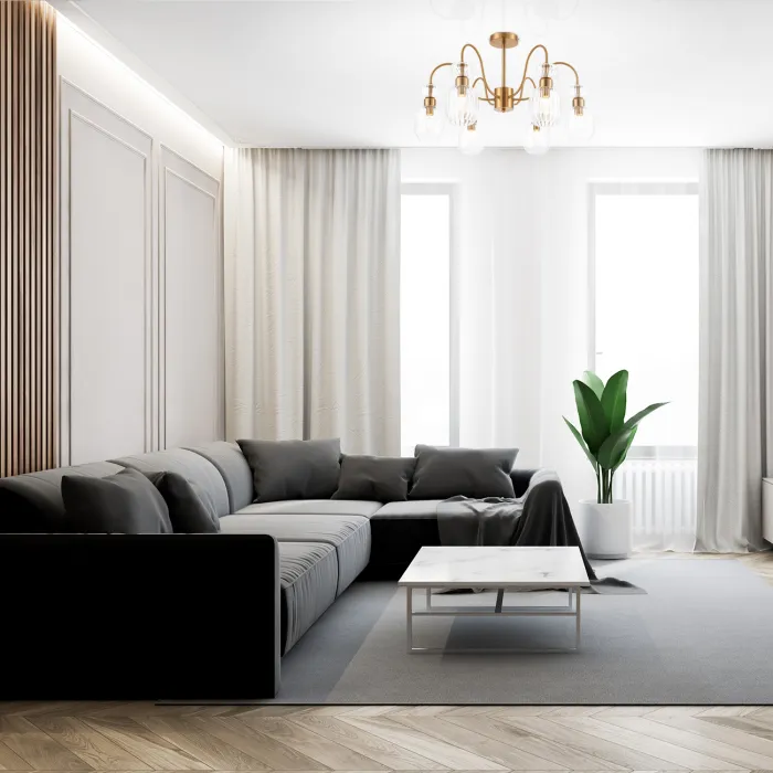 Escada 1141/6PL E14*60W Antigue copper/Clear от ImperiumLoft