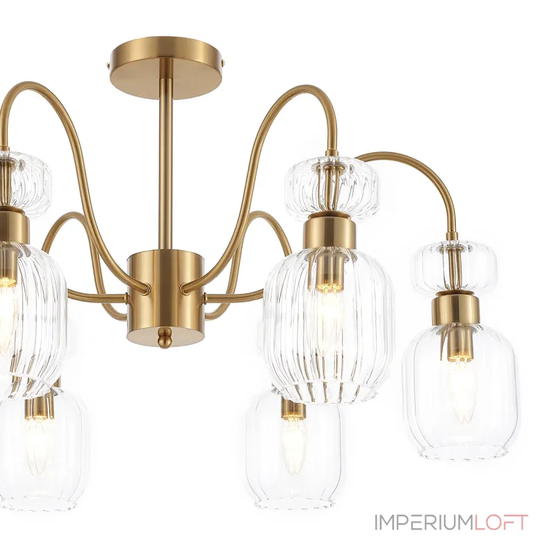 Escada 1141/6PL E14*60W Antigue copper/Clear