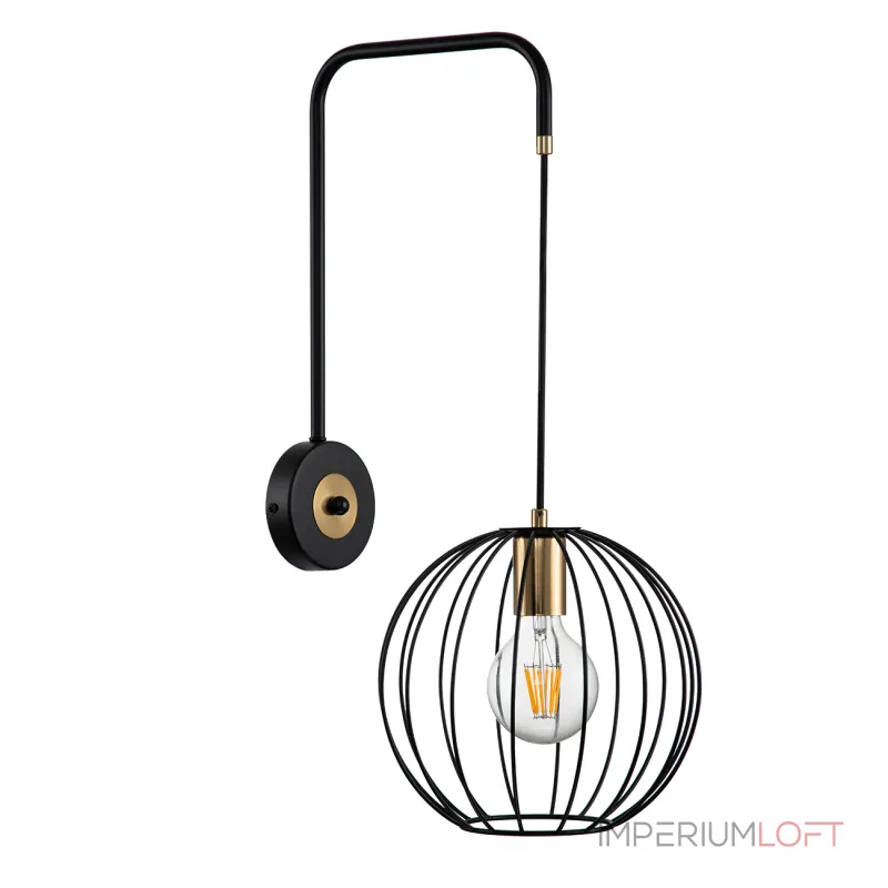 Escada 10176/1A E27*60W Black/Brass