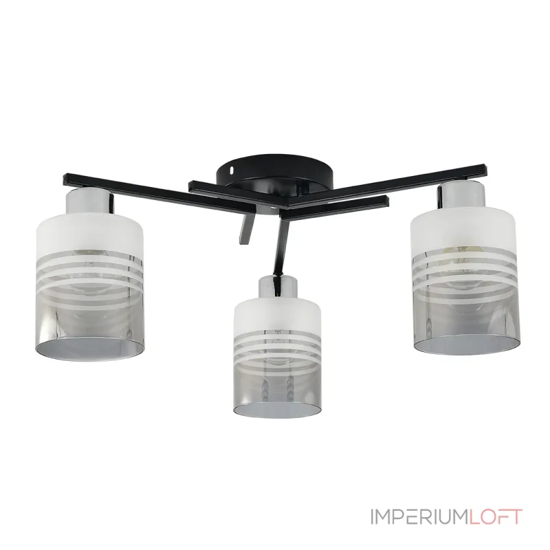 Потолочный светильник Escada 1132/3P E27*60W Black/Chrome