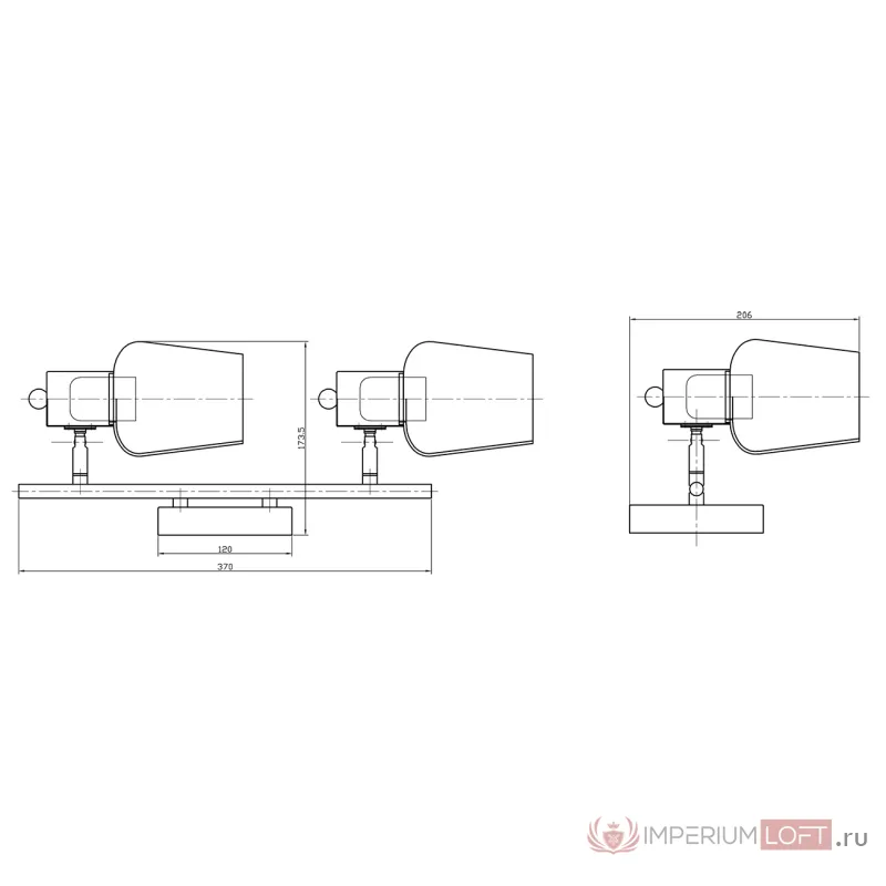 Escada 691/2A E14*40W Wood от ImperiumLoft
