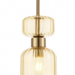Подвесной светильник Escada 1141/1S E14*60W Antigue copper/Amber