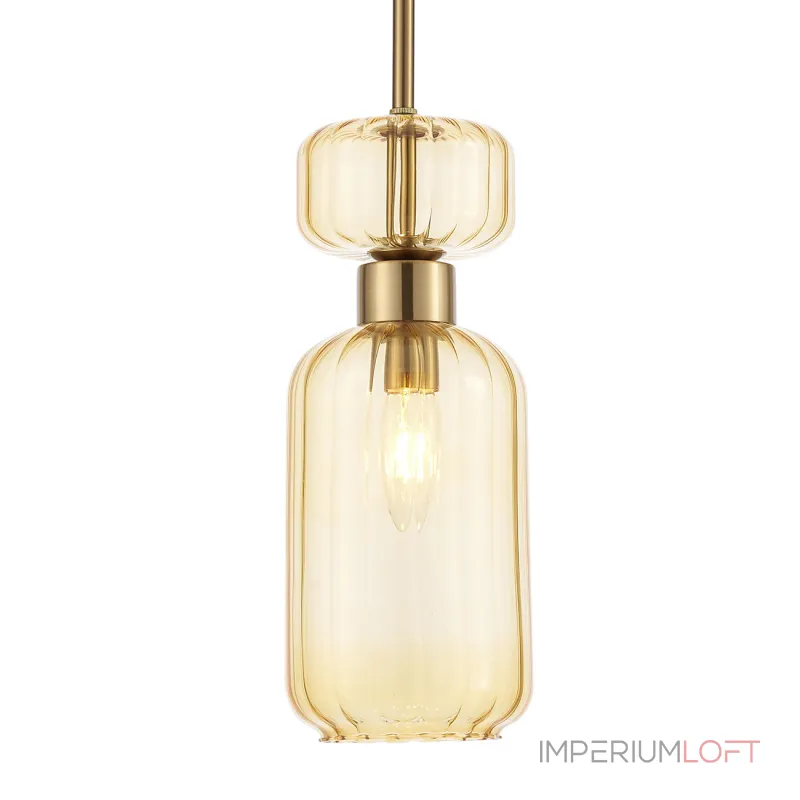 Подвесной светильник Escada 1141/1S E14*60W Antigue copper/Amber