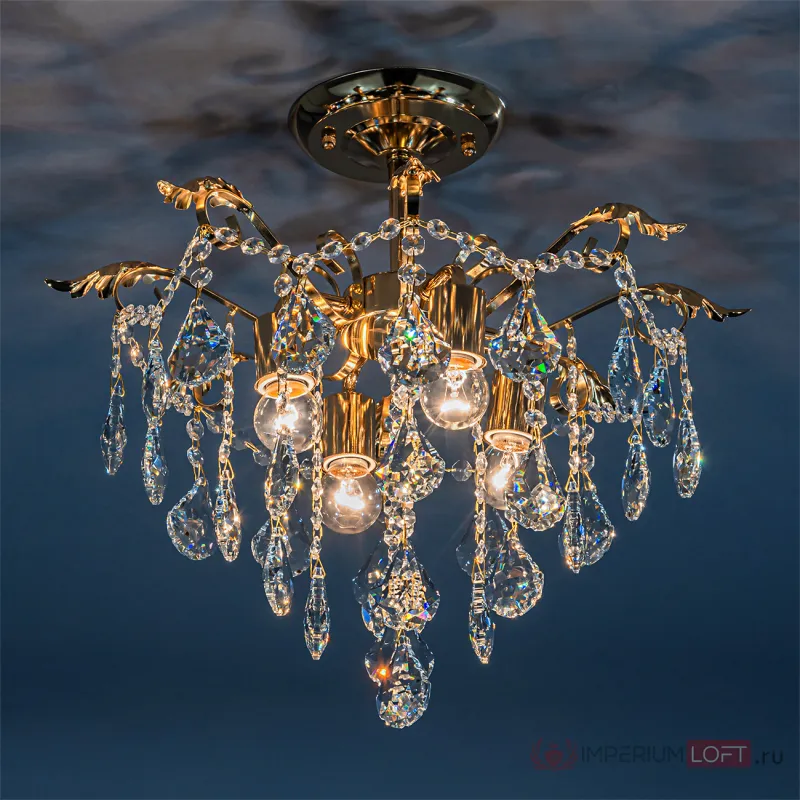 Escada 1128/4 E27*60W French Gold от ImperiumLoft