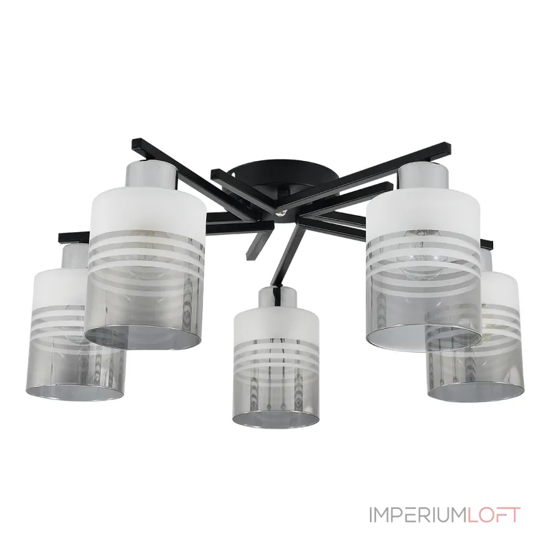 Потолочный светильник Escada 1132/5P E27*60W Black/Chrome