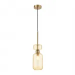 Подвесной светильник Escada 1141/1S E14*60W Antigue copper/Amber