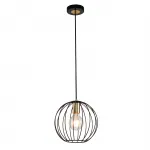 Подвесной светильник Escada 10176/1S E27*60W Black/Brass